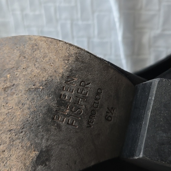 Eileen Fisher Hawk Suede Pump Women's Black Summer Minimalist Shoes - Picture 6 of 8